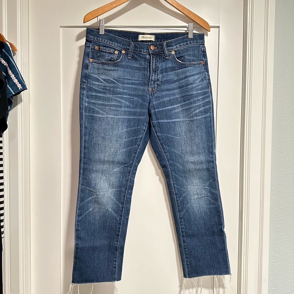 Madewell Slim Boy Jean, cropped, size 28